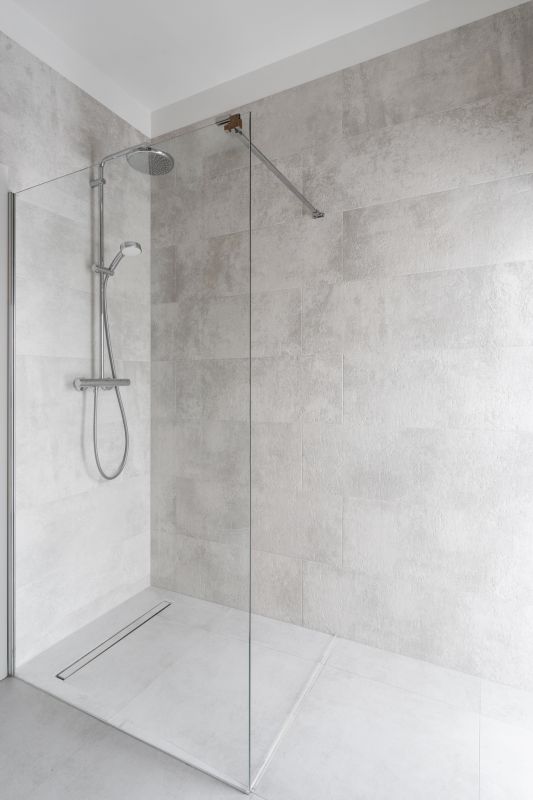 Rain Showerhead in a Modern Bathroom