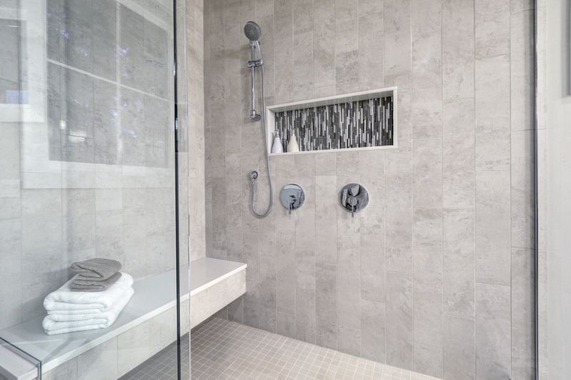 Spacious Shower with Bench