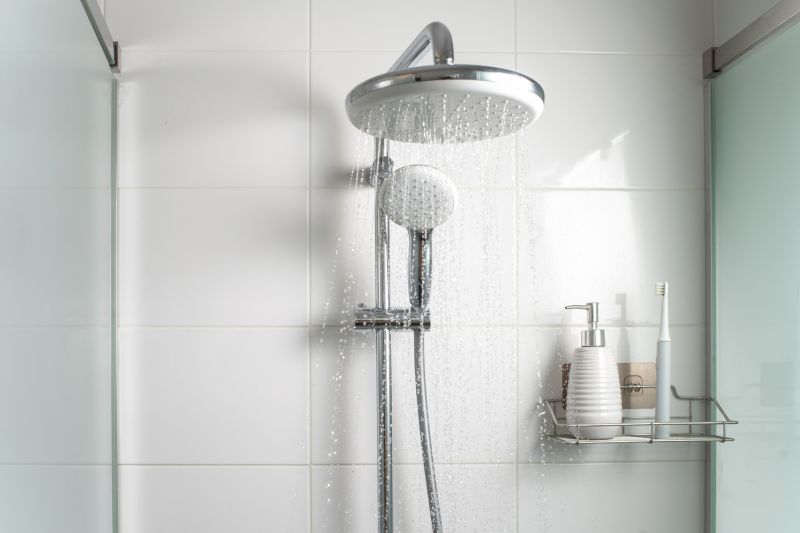 Sleek Shower with Rainfall Head